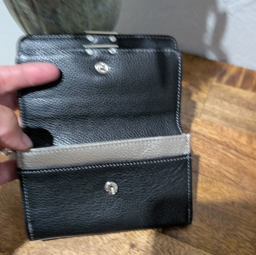 Brighton Barbados Double Flap Wallet Black‎